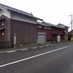 道路沿いの工事