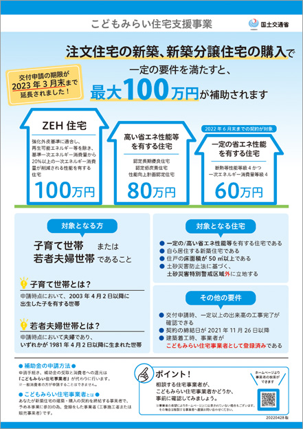 一般消費者の方向け事業紹介リーフレット ＜新築注文・分譲＞