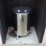 石油給湯器のオイルタンクはサビます。